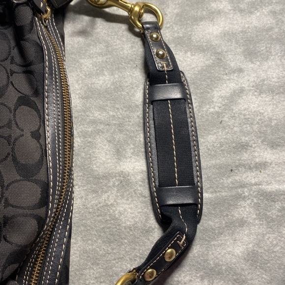 Coach Black and Gold Hobo Bag - Picture 4 of 12